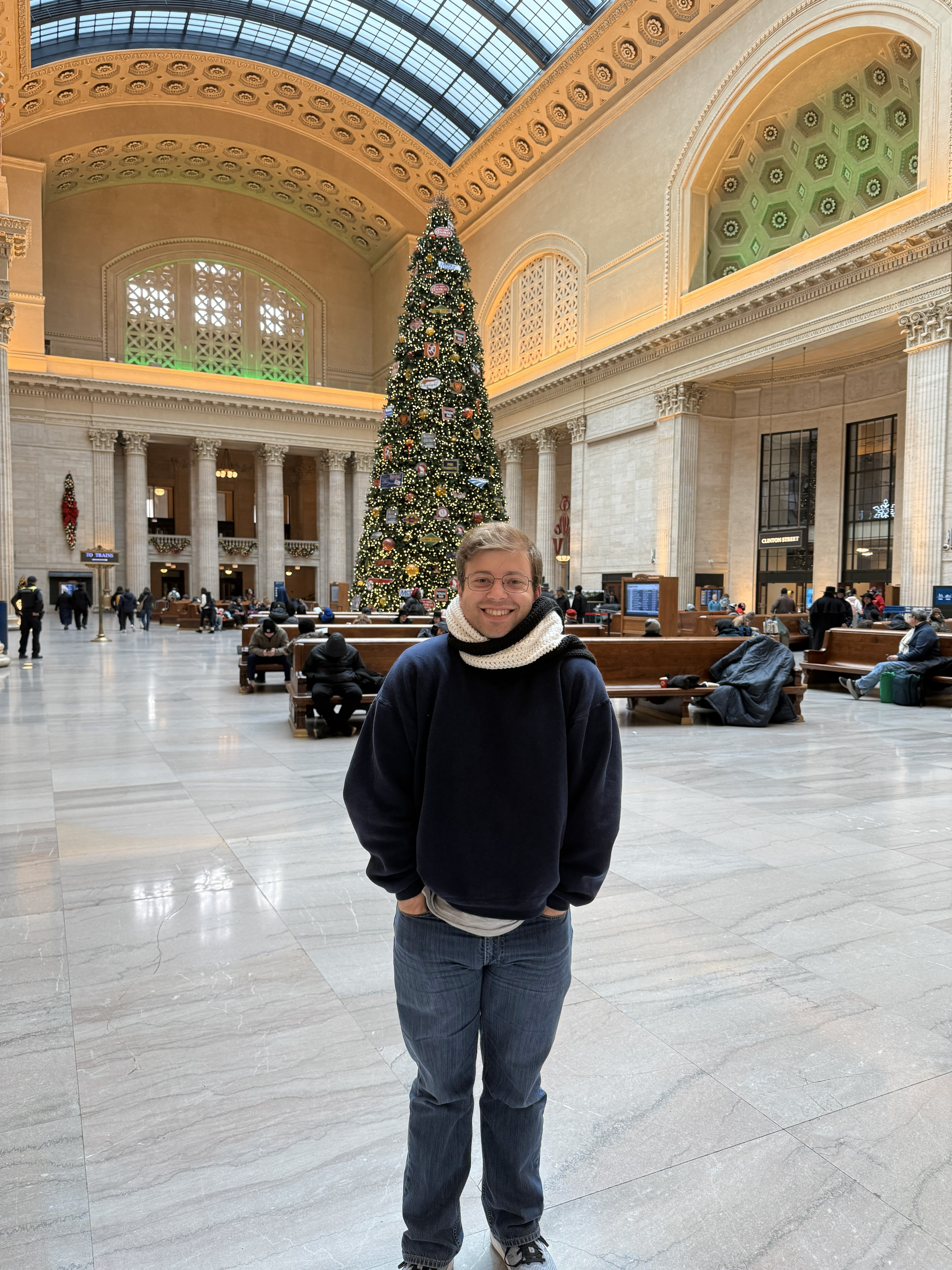 Me in Union Station, Chicago, Illinois